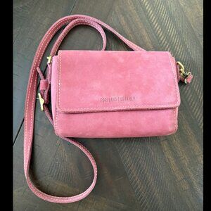 Portland Leather Goods mini Metro Crossbody in Foxglove